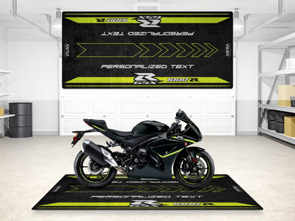 Designed Pit Mat for Suzuki Motorsport GSX-R1000R 2023 Motorcycle - MM7128 - Howling Moto