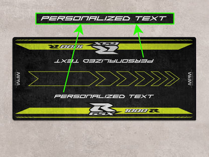 Designed Pit Mat for Suzuki Motorsport GSX-R1000R 2023 Motorcycle - MM7128 - Howling Moto