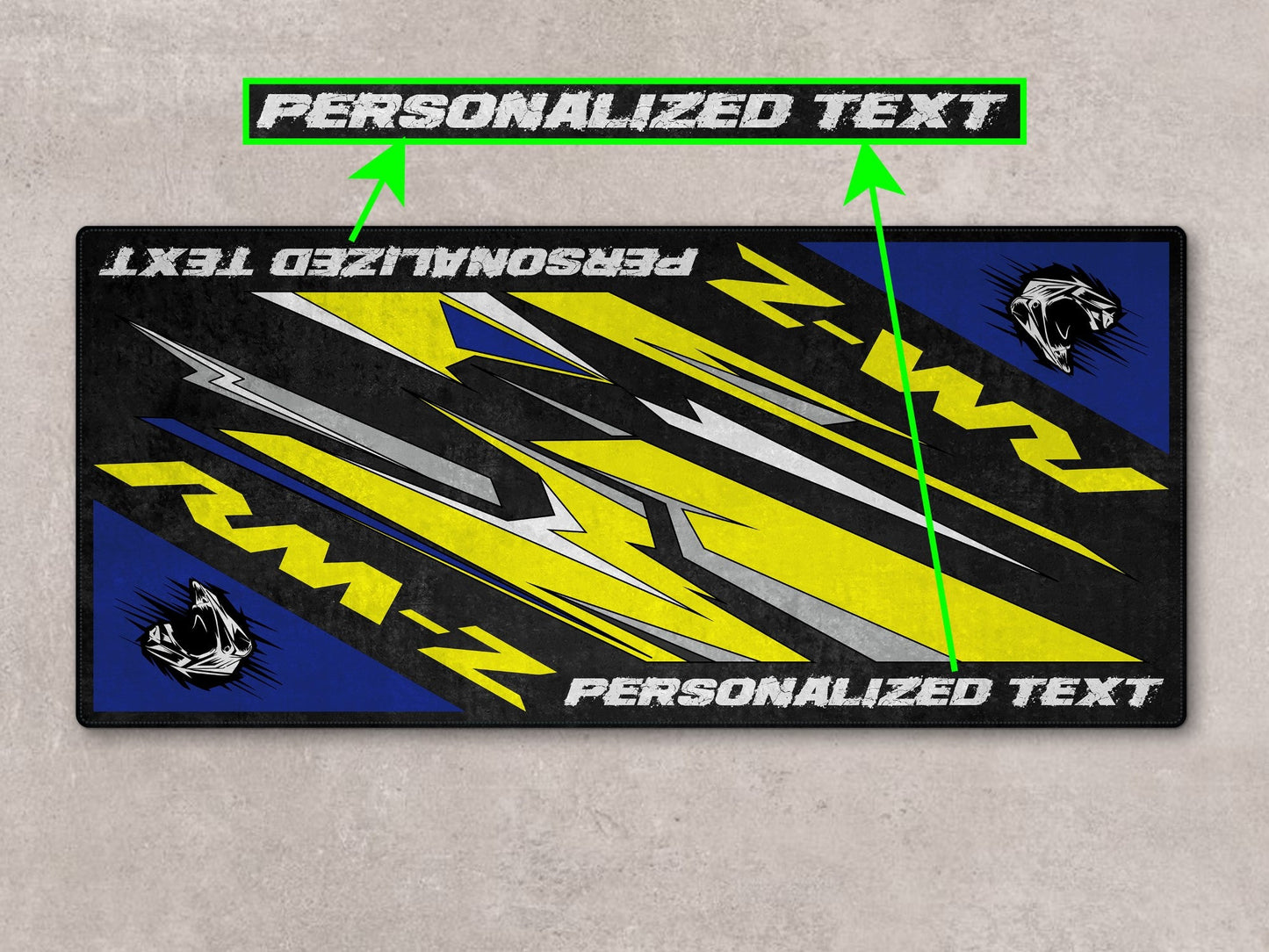 Designed Pit Mat for Suzuki RM-Z Motorcycle - MM7383 - Howling Moto