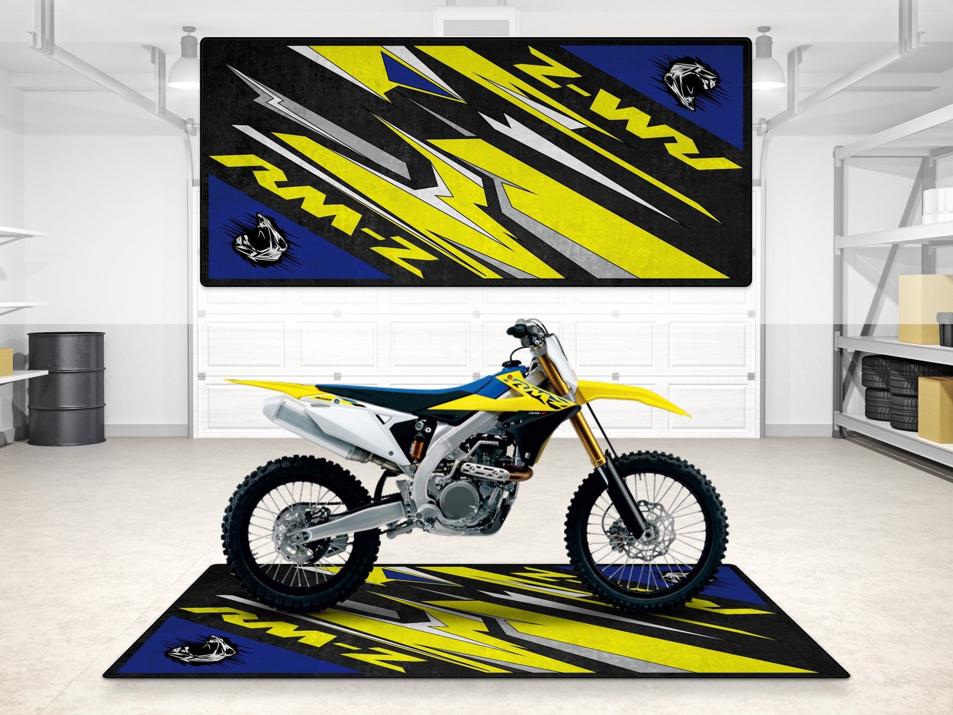 MPM Motorcycle Mat for Suzuki RM-Z - MM7383 - Howling Moto