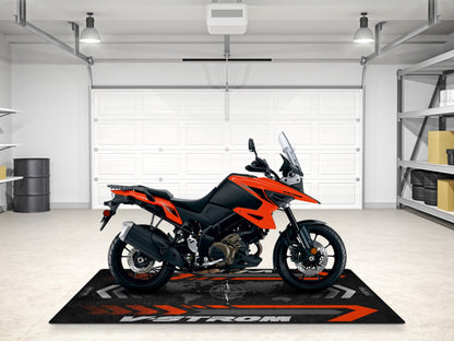 Designed Pit Mat for Suzuki V-STROM 1050 Motorcycle - MM7371 - Howling Moto