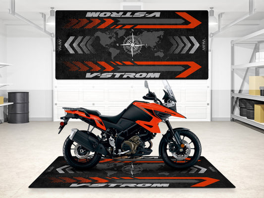 MPM Motorcycle Mat for Suzuki V-STROM 1050 - MM7371 - Howling Moto