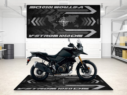 MPM Motorcycle Mat for Suzuki V-STROM 1050DE - MM7370 - Howling Moto