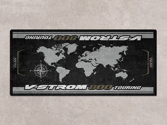 Designed Pit Mat for Suzuki V-STROM 800 Touring Motorcycle - MM7374 - Howling Moto