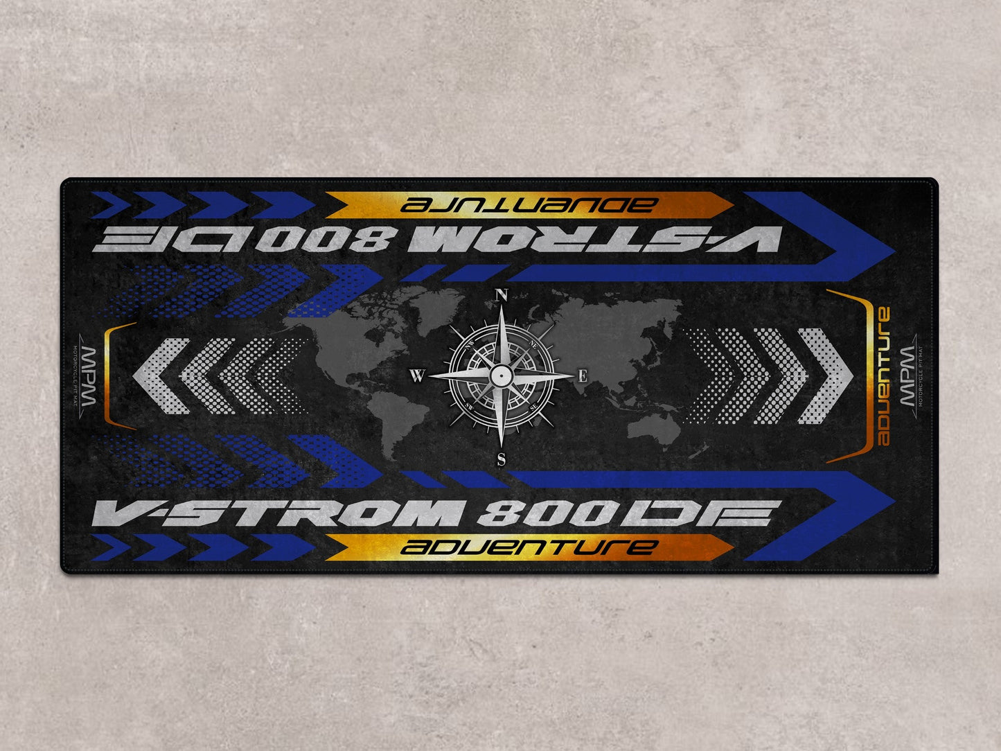 Designed Pit Mat for Suzuki V-STROM 800DE Adventure Motorcycle - MM7372 - Howling Moto