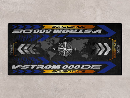 Designed Pit Mat for Suzuki V-STROM 800DE Adventure Motorcycle - MM7372 - Howling Moto