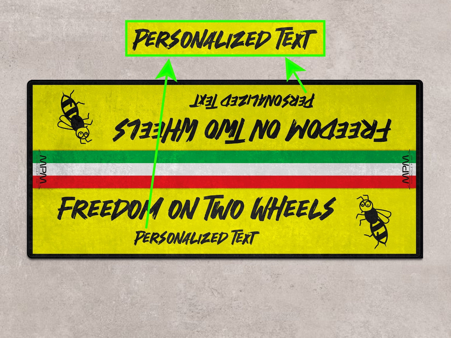 Designed Pit Mat for Vespa Scooter Motorcycle - MM7217 - Howling Moto