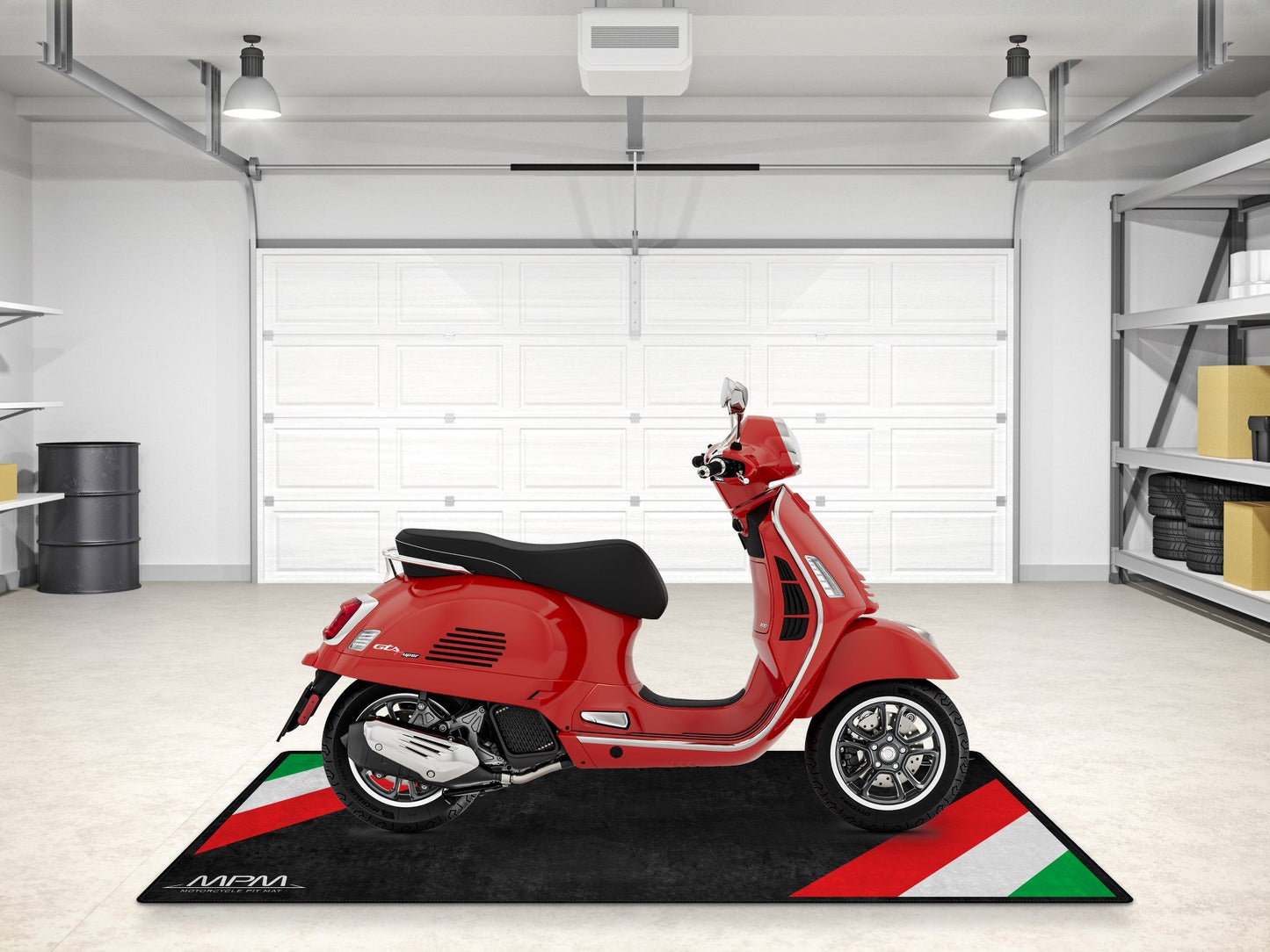 Designed Pit Mat for Vespa Scooter Motorcycle - MM7216 - Howling Moto