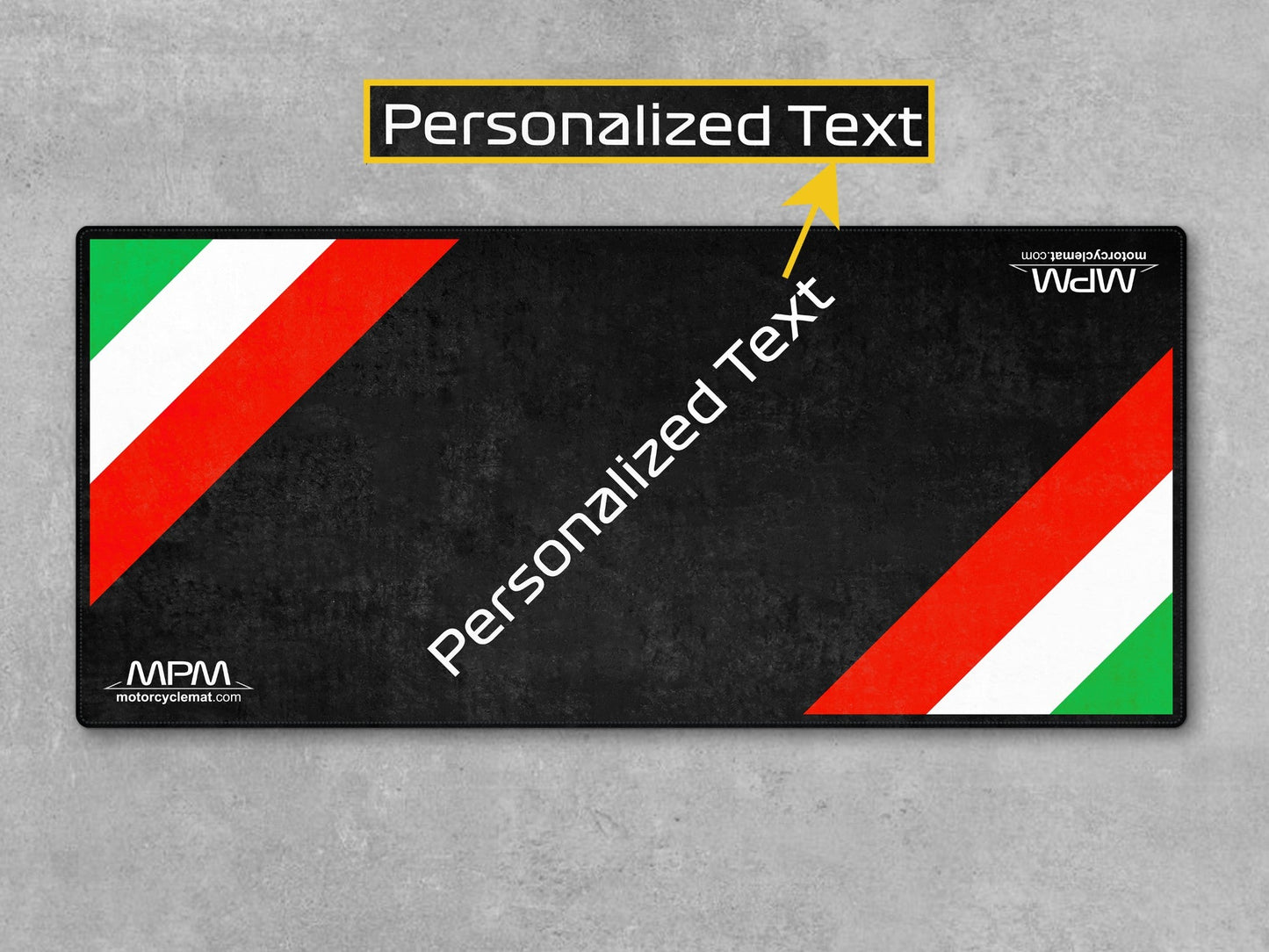 MPM Motorcycle Mat for Vespa Italian Flag- MM7216 - Howling Moto