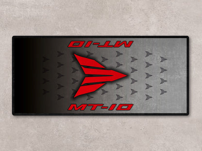 Designed Pit Mat for Yamaha MT-10 Ice Fluo Motorcycle - MM7312 - Howling Moto