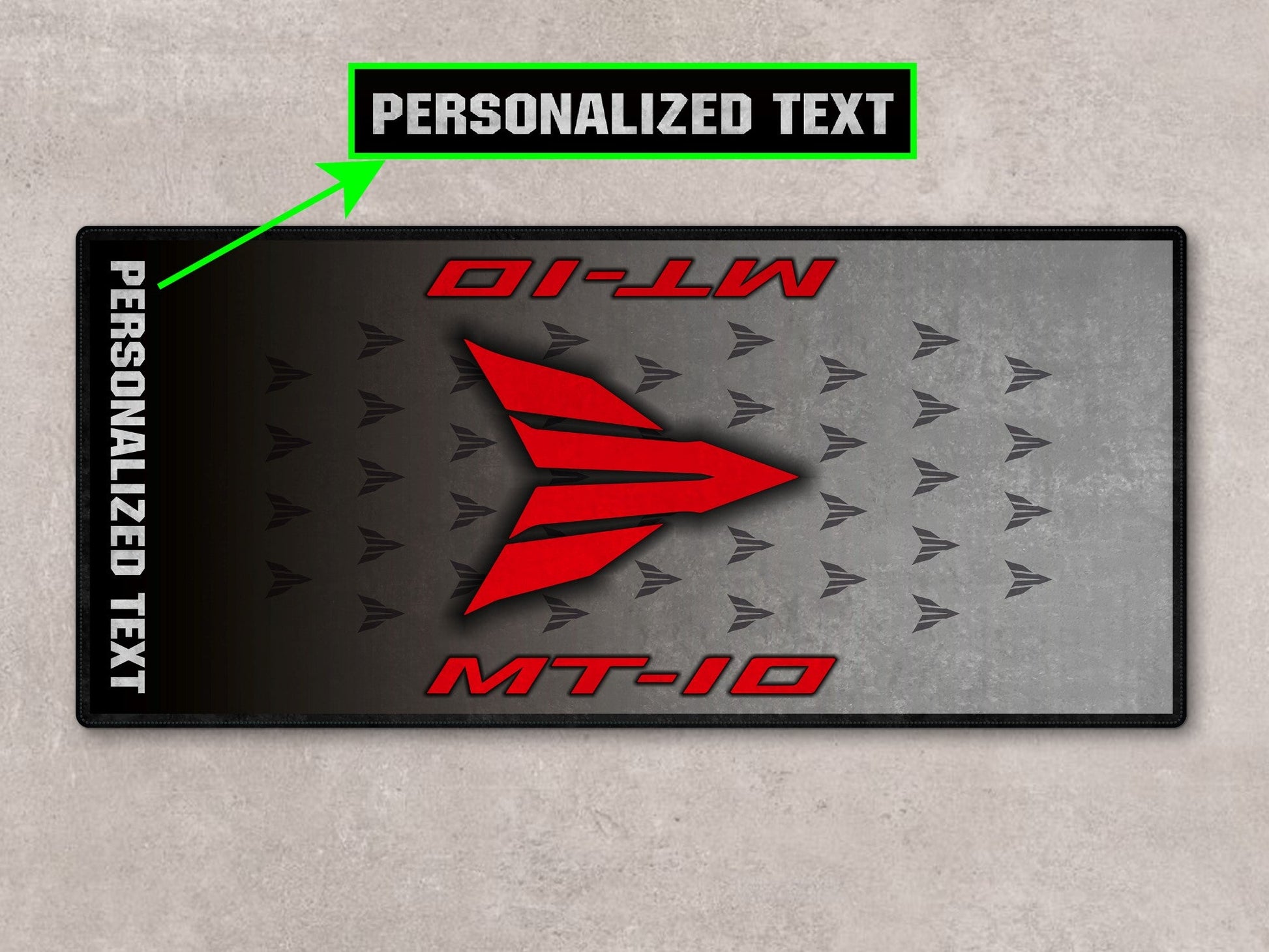 Designed Pit Mat for Yamaha MT-10 Ice Fluo Motorcycle - MM7312 - Howling Moto