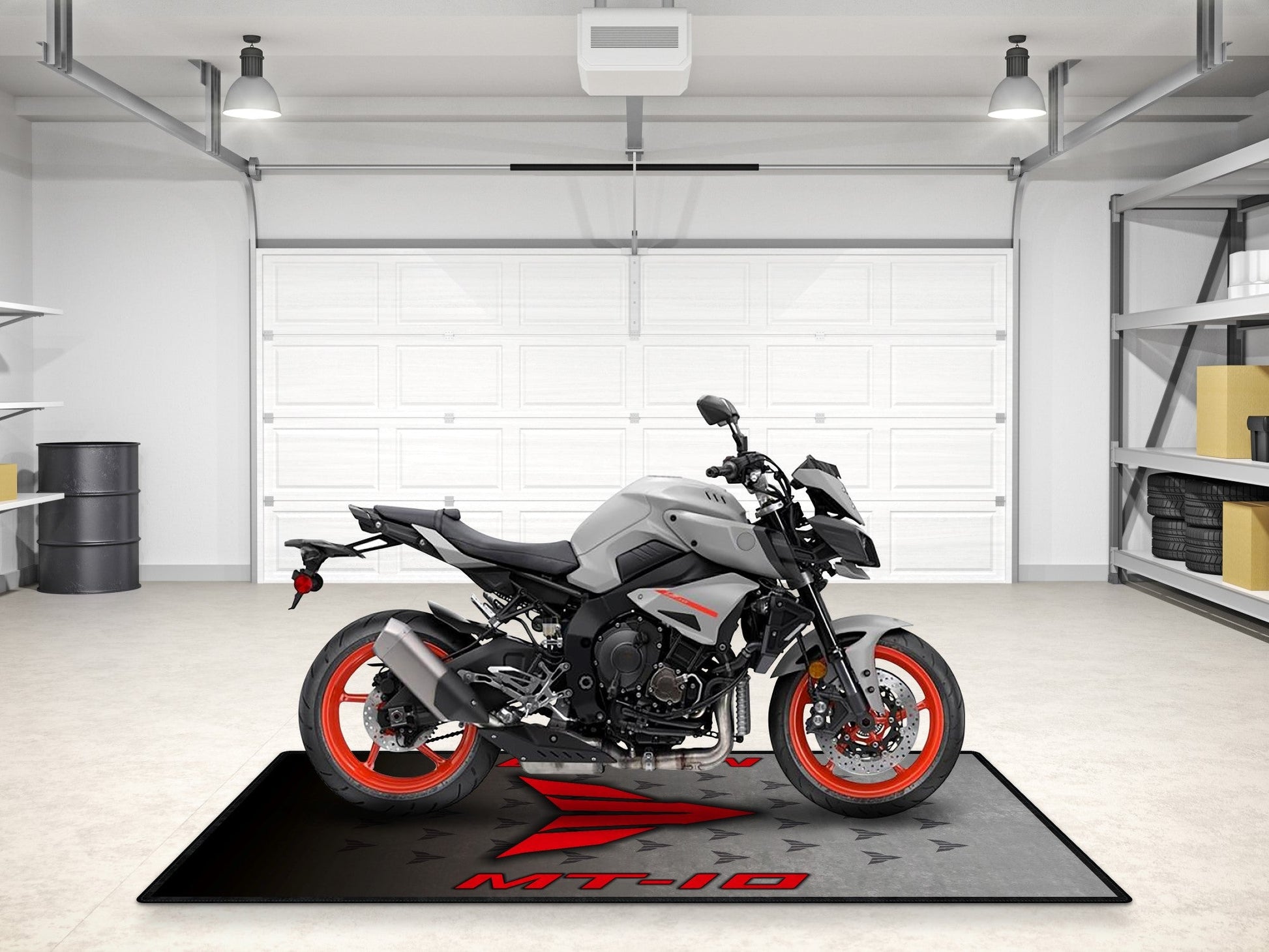 Designed Pit Mat for Yamaha MT-10 Ice Fluo Motorcycle - MM7312 - Howling Moto