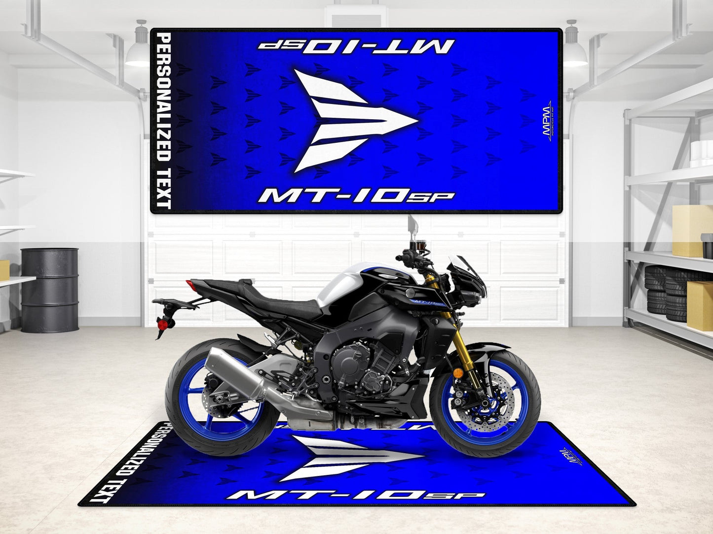 Designed Pit Mat for Yamaha MT-10SP Motorcycle - MM7116 - Howling Moto