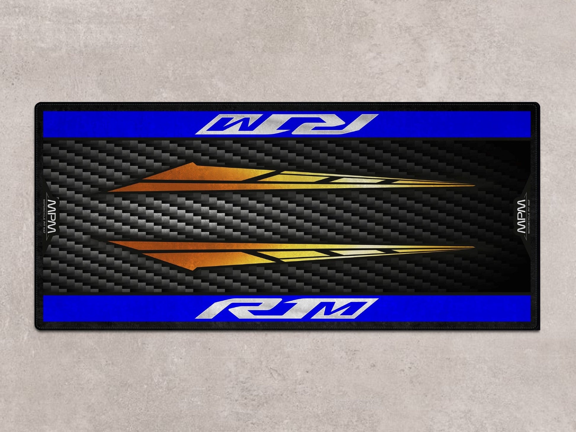 Designed Pit Mat for Yamaha R1M Motorcycle - MM7112 - Howling Moto
