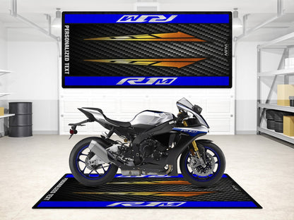Designed Pit Mat for Yamaha R1M Motorcycle - MM7112 - Howling Moto