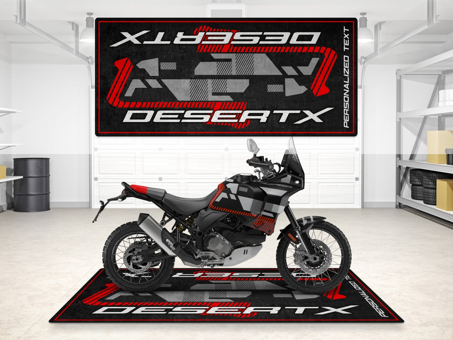 Designed Pit Mat for Ducati DesertX Motorcycle - MM7168 - Howling Moto