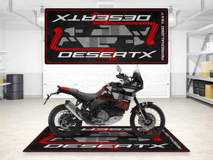 Designed Pit Mat for Ducati DesertX Motorcycle - MM7168 - Howling Moto