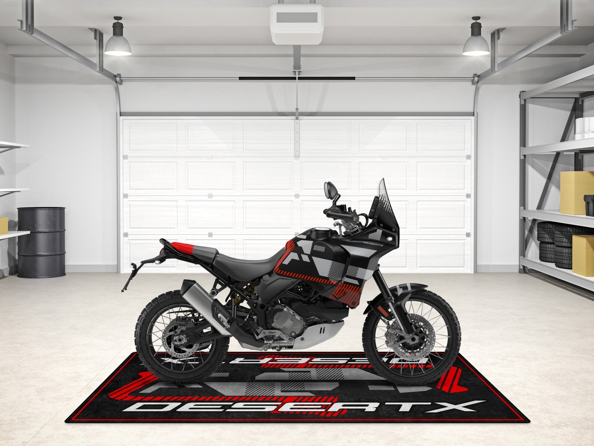 Designed Pit Mat for Ducati DesertX Motorcycle - MM7168 - Howling Moto