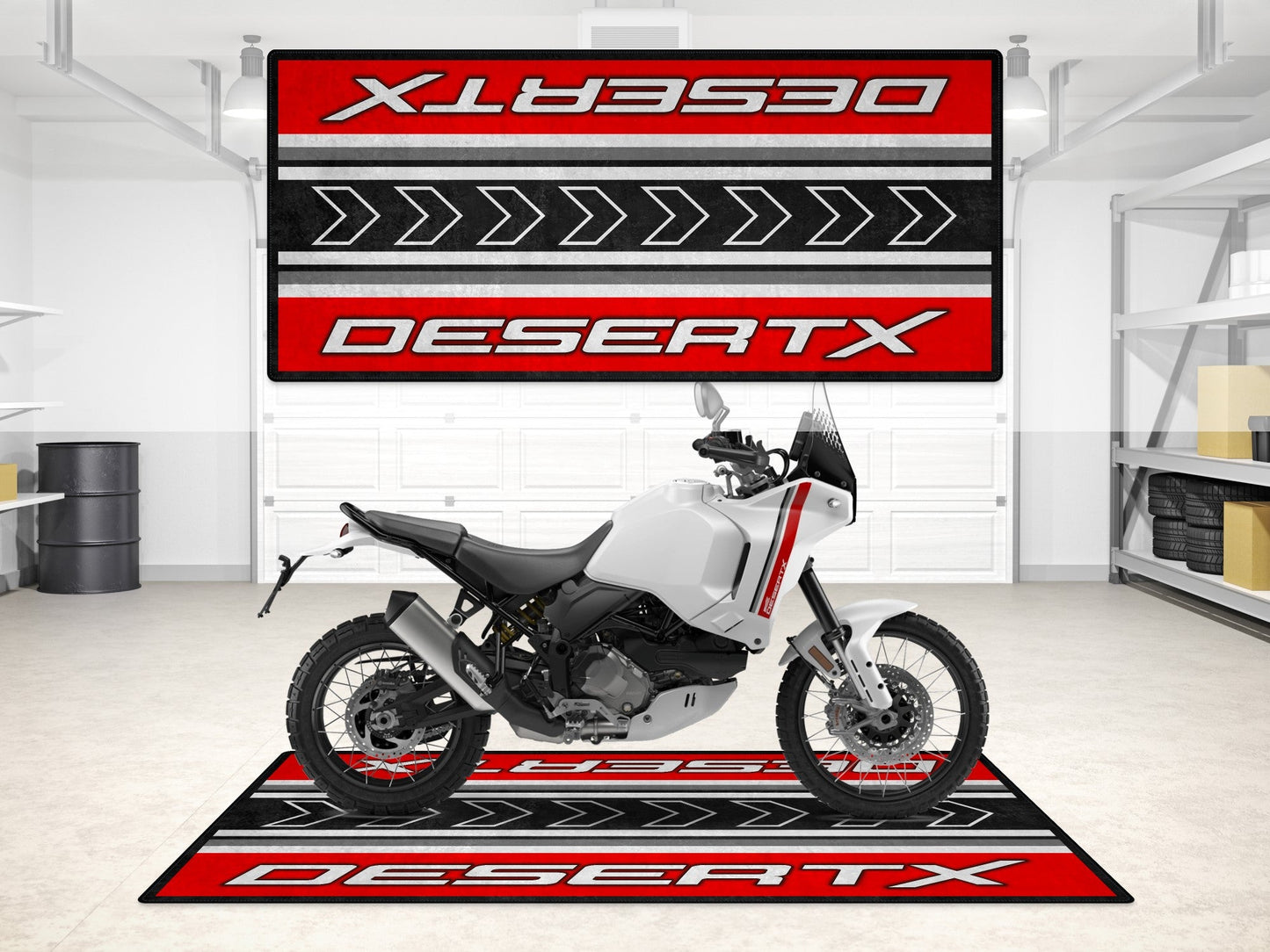 Designed Pit Mat for Ducati DesertX Motorcycle - MM7168 - Howling Moto