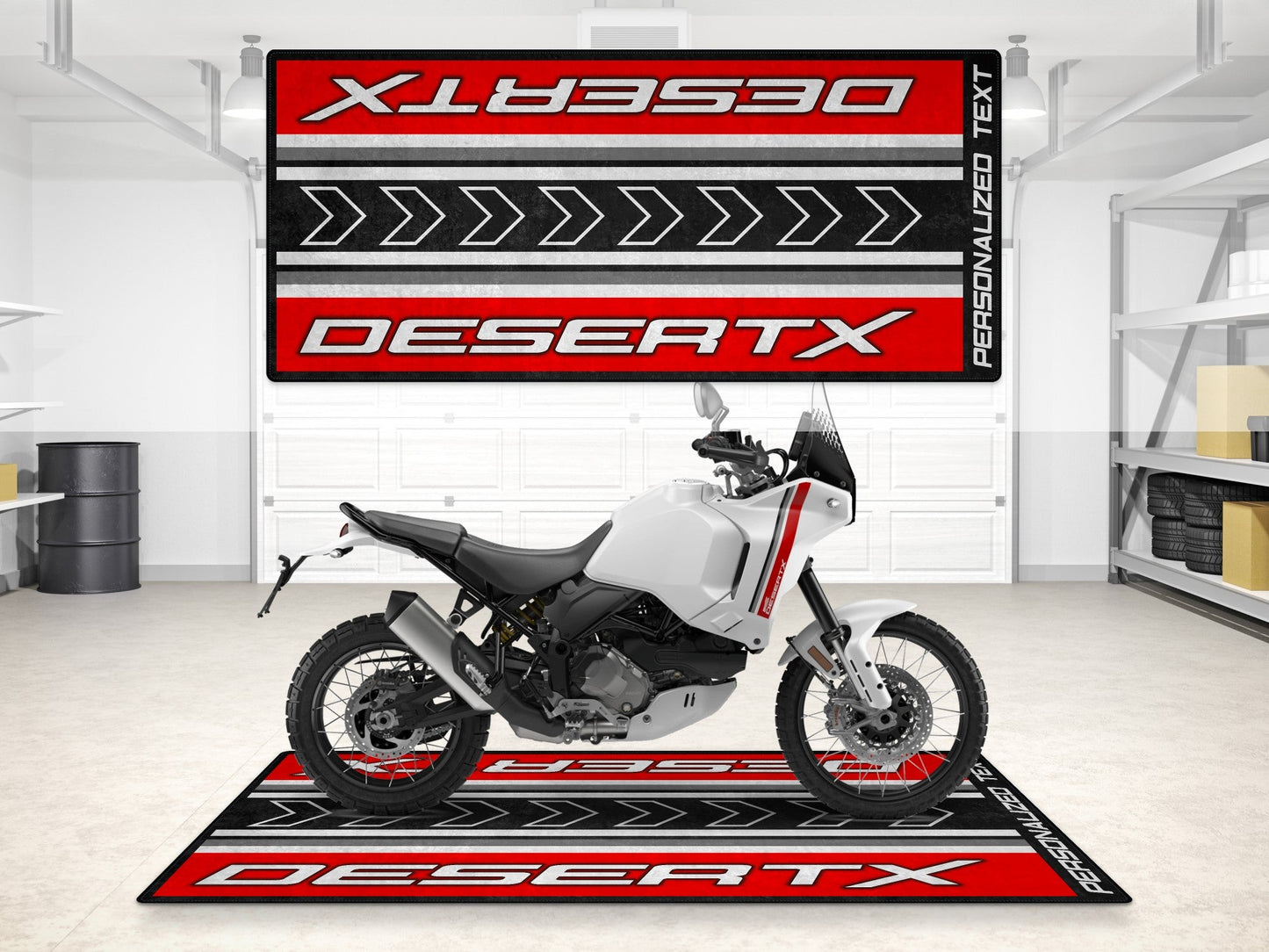Designed Pit Mat for Ducati DesertX Motorcycle - MM7168 - Howling Moto