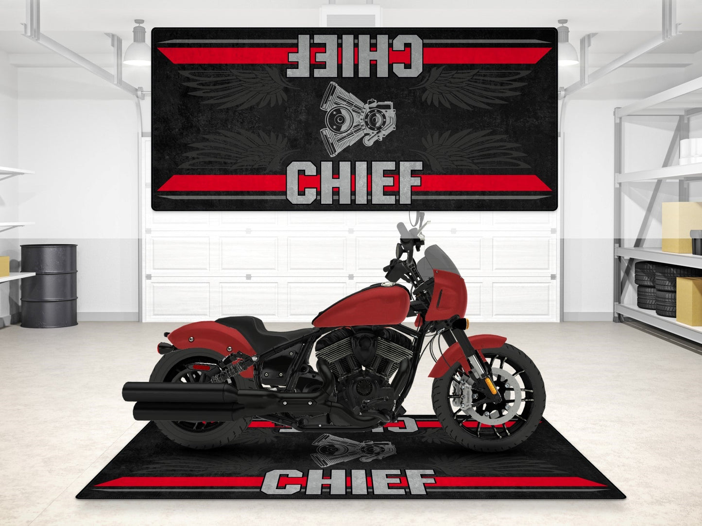 MPM Motorcycle Mat for Indian Sport Chief - MM7325 - Howling Moto