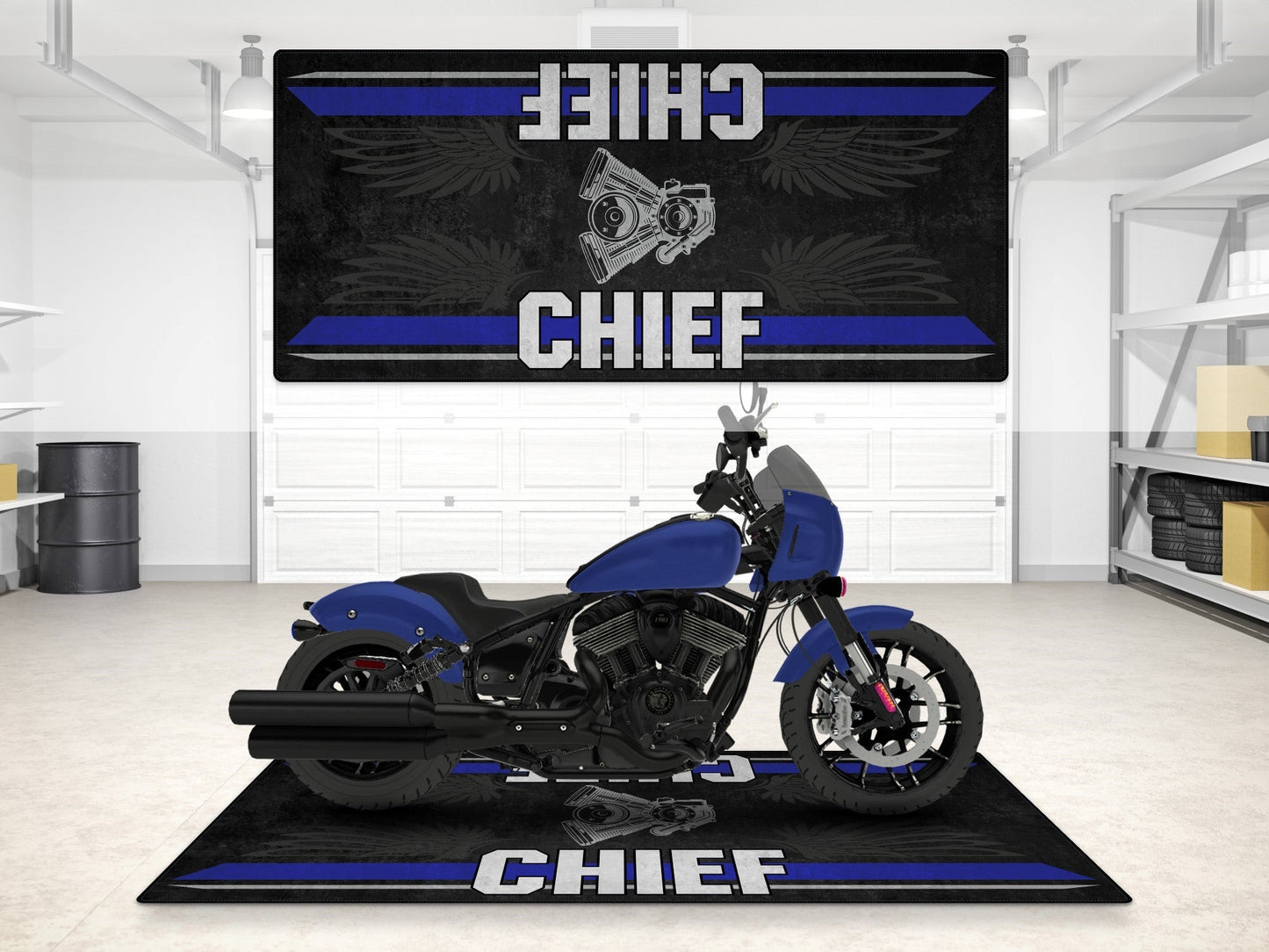 MPM Motorcycle Mat for Indian Sport Chief - MM7325 - Howling Moto