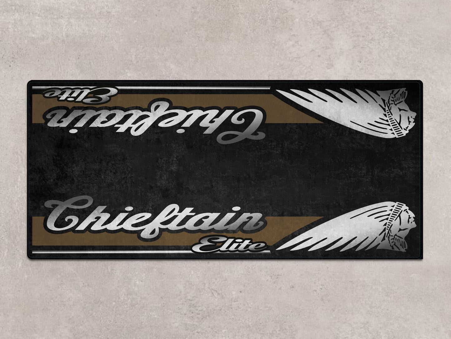 Designed Pit Mat for Indian Chieftain Elite Motorcycle - MM7330 - Howling Moto