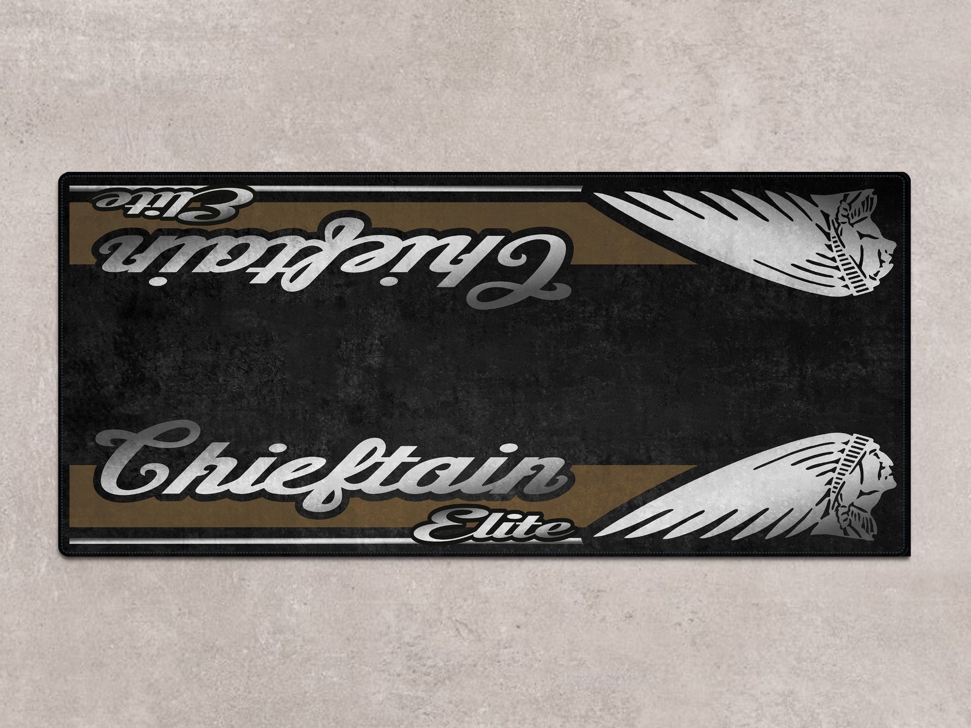 Designed Pit Mat for Indian Chieftain Elite Motorcycle - MM7330 - Howling Moto