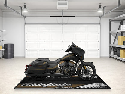 Designed Pit Mat for Indian Chieftain Elite Motorcycle - MM7330 - Howling Moto