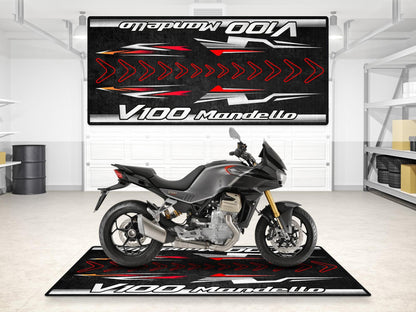 MPM Motorcycle Mat for Moto Guzzi V100 Mandello - MM7206 - Howling Moto