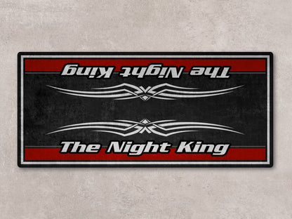 Motorcycle Mat for Cruiser Motorcycle "The Night King" - MM7300 - Howling Moto