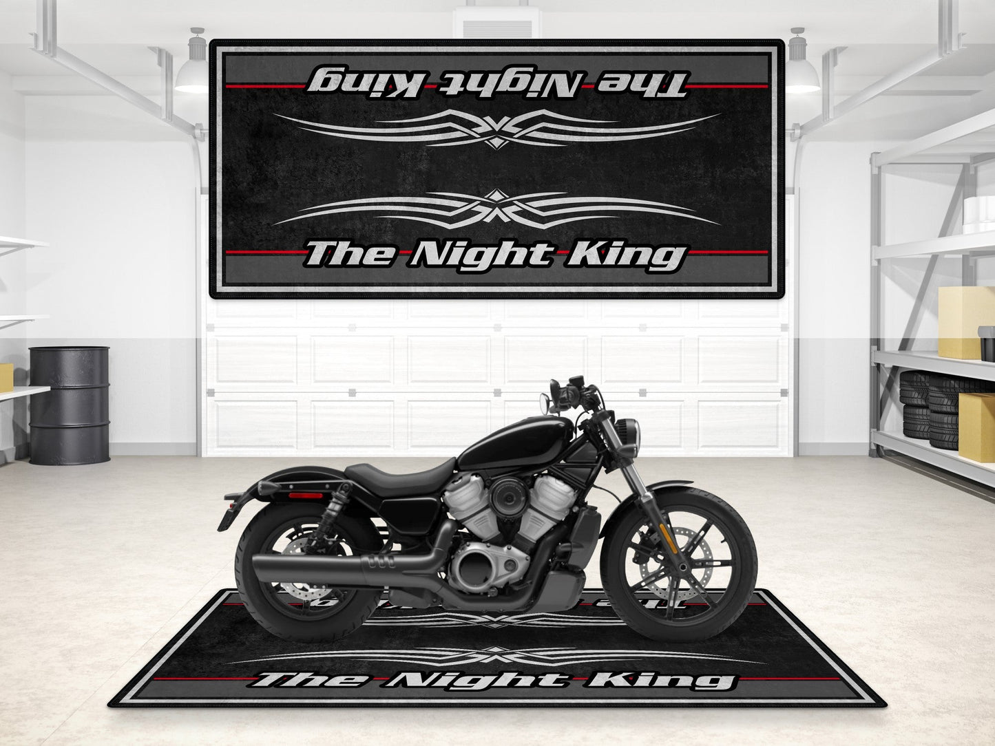 MPM Motorcycle Mat for Cruiser Motorcycle "The Night King" - MM7300 - Howling Moto