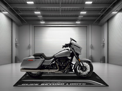 Motorcycle Mat for Cruiser Motorcycle "Glide Beyond Limits - King of Street" - MM7349 - Howling Moto