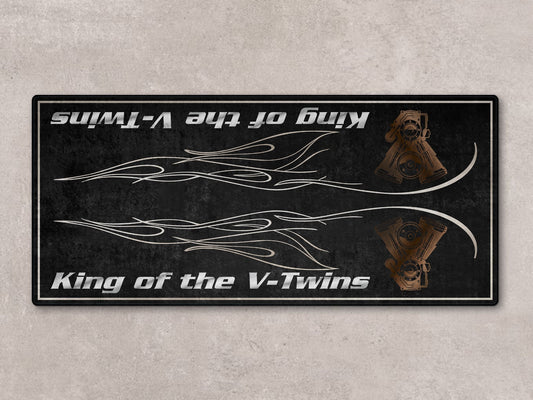 Designed Pit Mat for Cruiser Motorcycle "King of the V-Twins" - MM7302 - Howling Moto