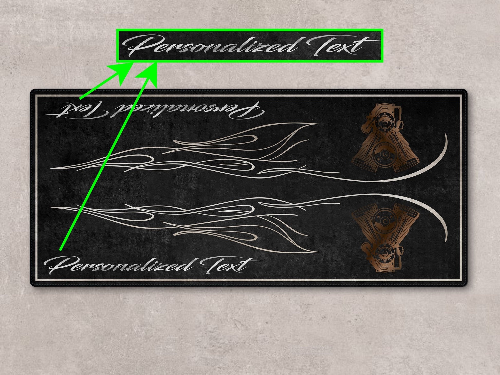 Designed Pit Mat for Cruiser Motorcycle "King of the V-Twins" - MM7302 - Howling Moto