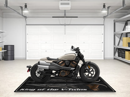 Designed Pit Mat for Cruiser Motorcycle "King of the V-Twins" - MM7302 - Howling Moto