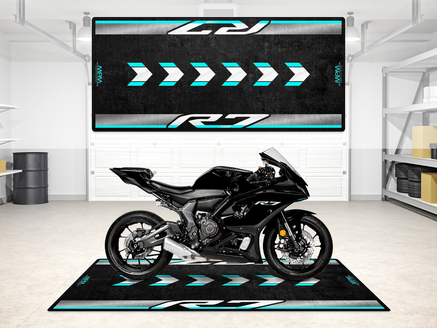MPM Motorcycle Mat for Yamaha R7 - MM7113 - Howling Moto