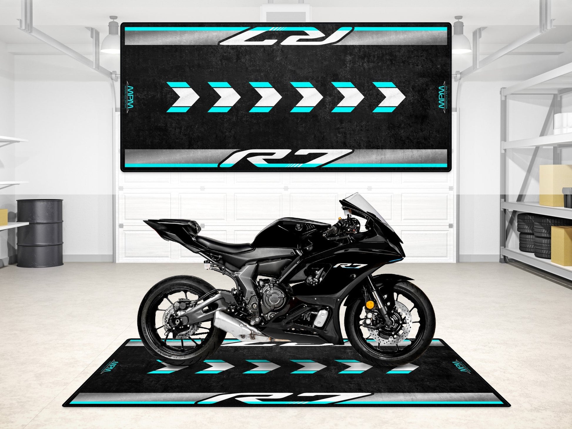 MPM Motorcycle Mat for Yamaha R7 - MM7113 - Howling Moto