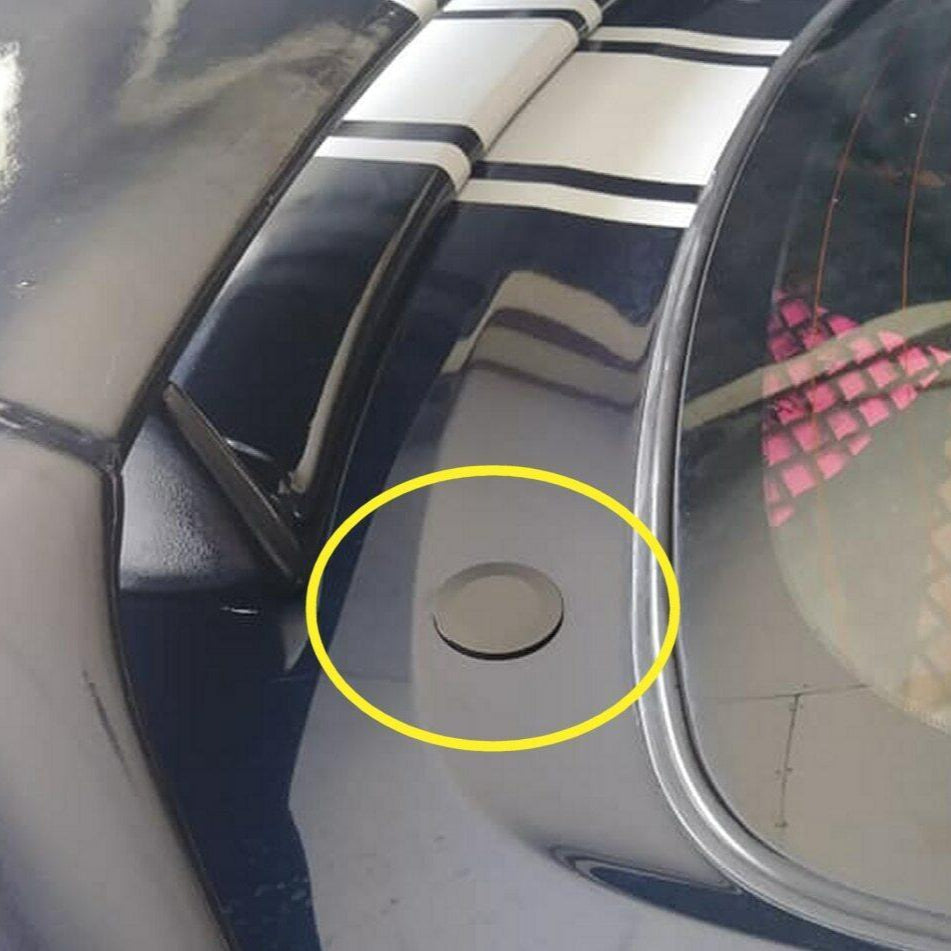 ZSPEC 44mm Rear Wiper Hole-Cover/Cap/Plug, Weatherproof, fits holes 16mm-30mm, Black - Howling Moto