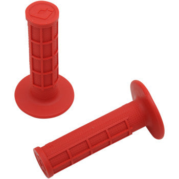 ODI Ruffian MX Half Waffle Single-Ply Grip Red - Howling Moto
