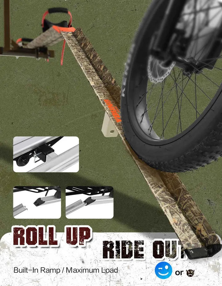 Camo 2-Bike Hitch E-bike Rack with Ramp - Howling Moto