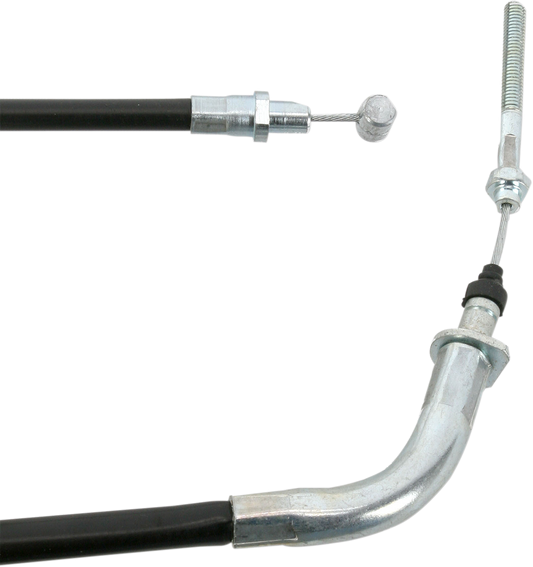 Parts Unlimited black vinyl brake cable for Yamaha 2XJ-26361-00, used for motorcycle braking systems.