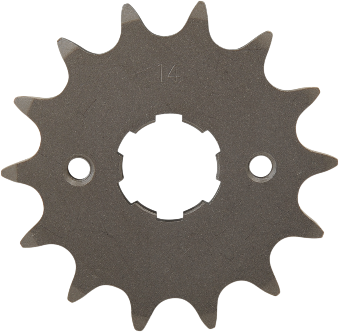 Parts Unlimited Honda countershaft sprocket with 14 teeth, compatible with Honda motorcycle models.