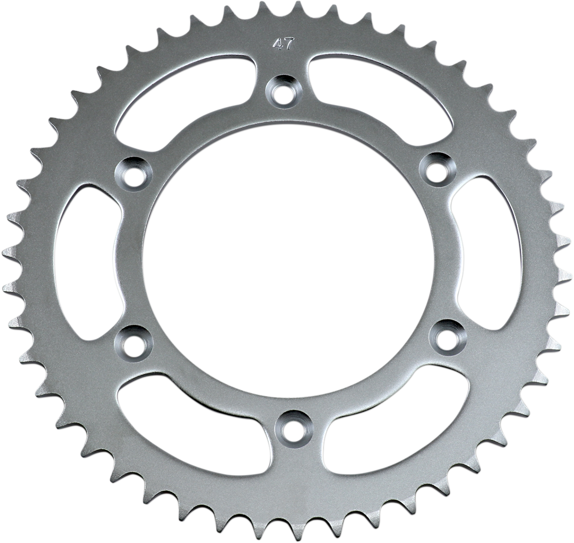 Parts Unlimited Honda 41201-ML3-81 rear sprocket with 47 teeth, designed for motorcycle drivetrain replacement.