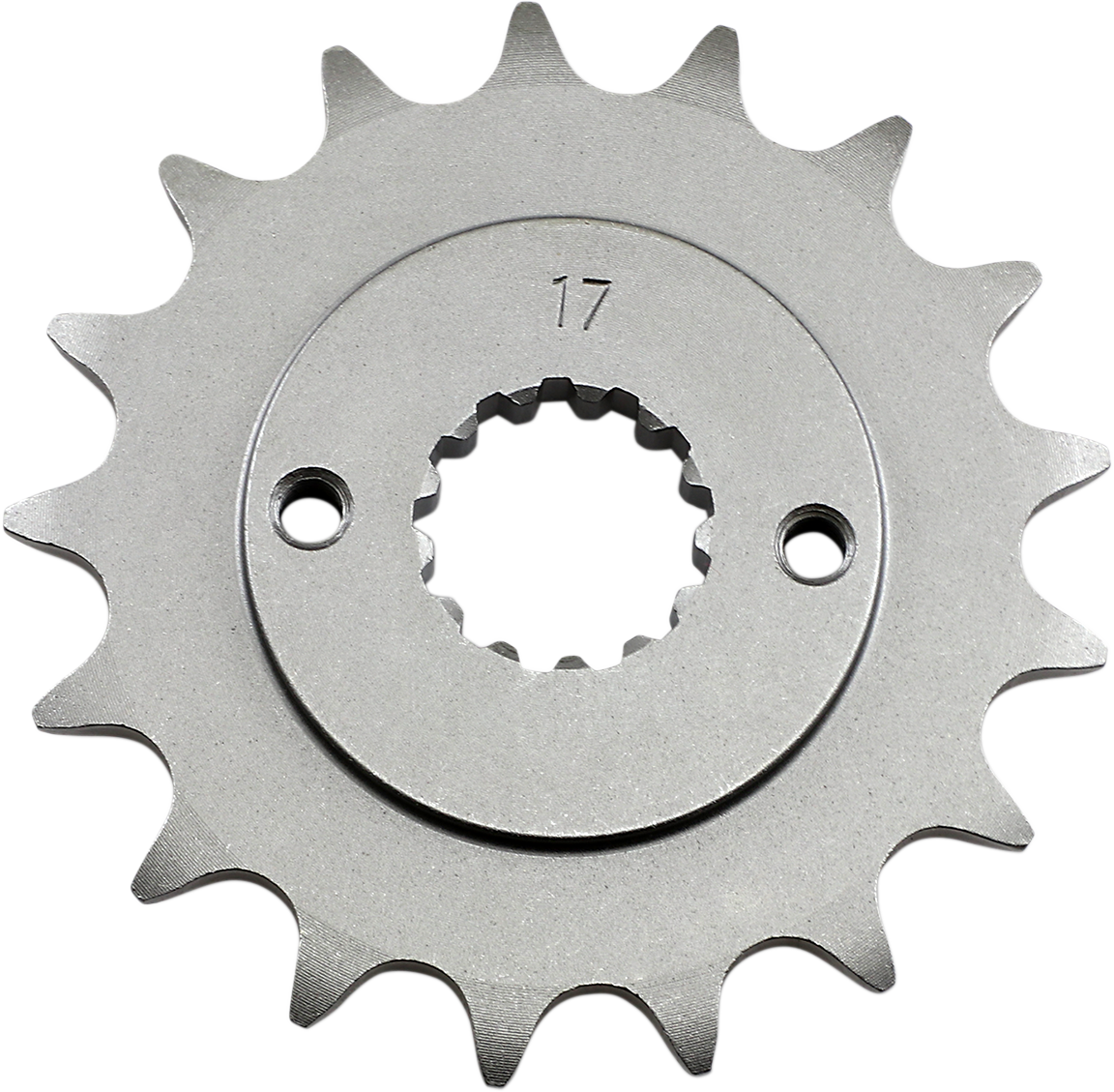 Parts Unlimited Kawasaki/Suzuki countershaft sprocket with 17 teeth, part number PU13144-1085-17T, for motorcycle drivetrain.