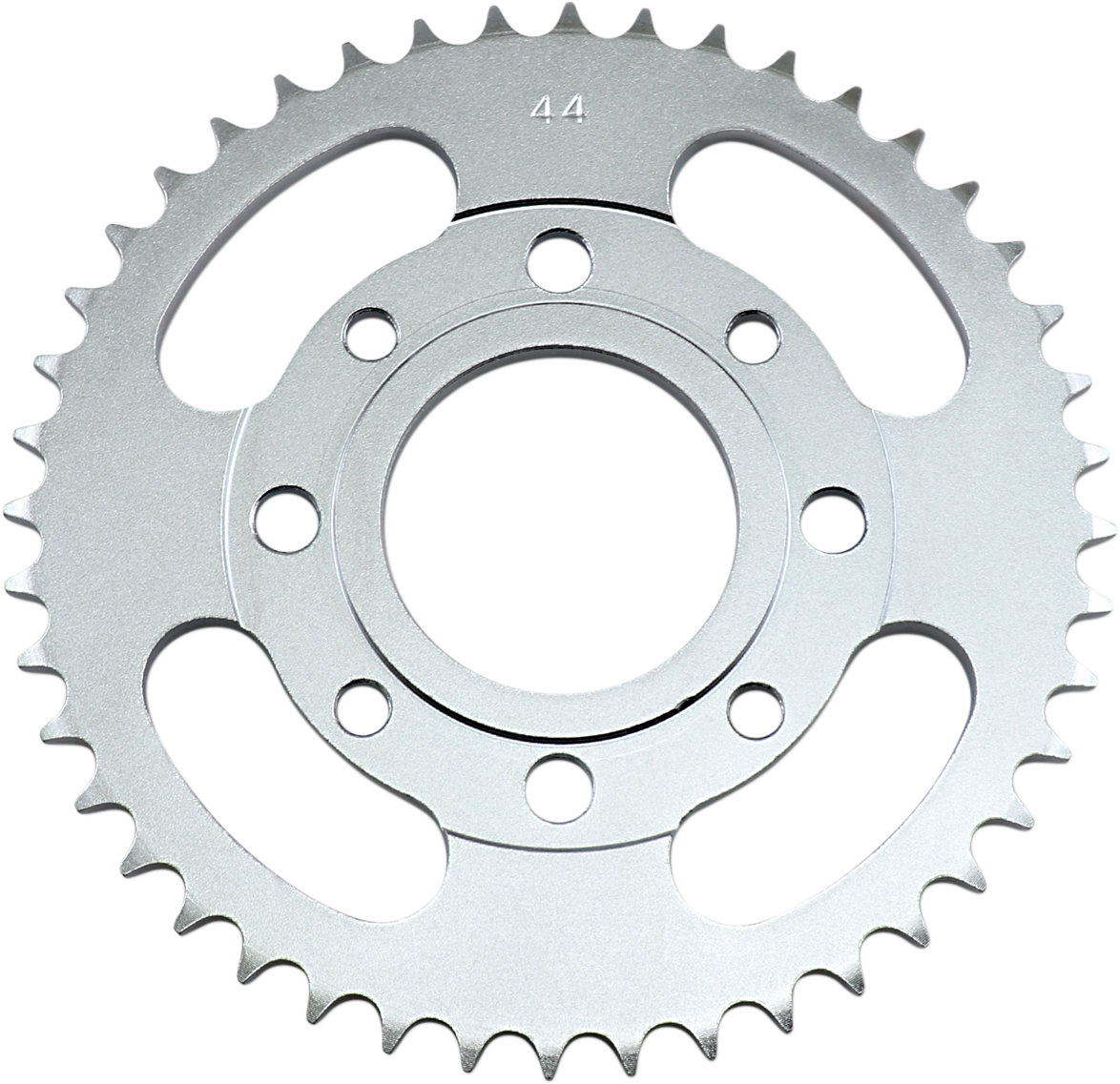 Parts Unlimited rear sprocket for Honda, 44-tooth, part number 41201-110-670, shown in a close-up view.