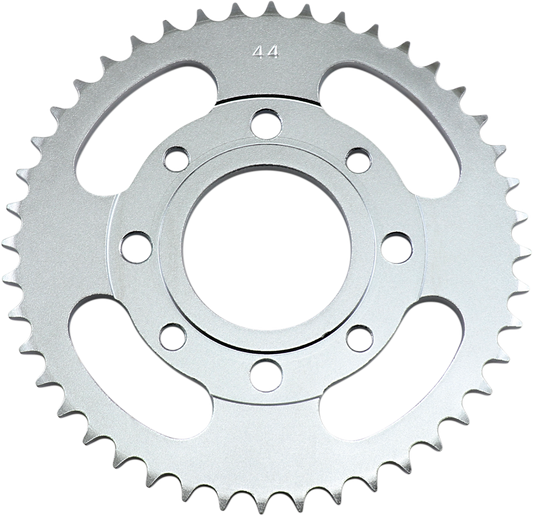 Parts Unlimited rear sprocket for Honda, 44-tooth, part number 41201-110-670, shown in a close-up view.