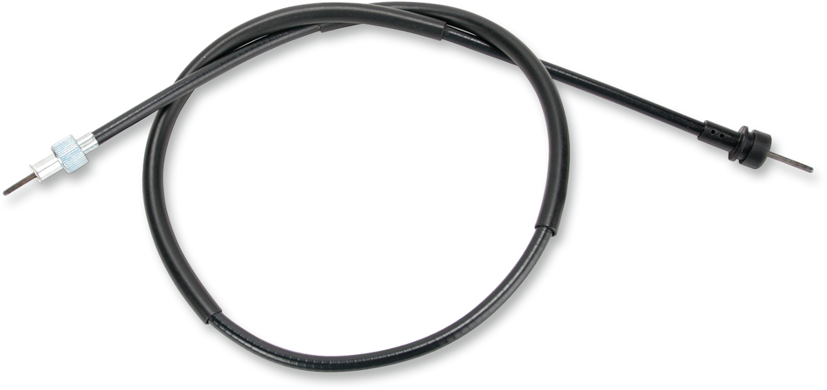Parts Unlimited speedometer cable for DT, XS, XT motorcycles, part #5Y1-83550-00, showing the flexible cable with connectors.