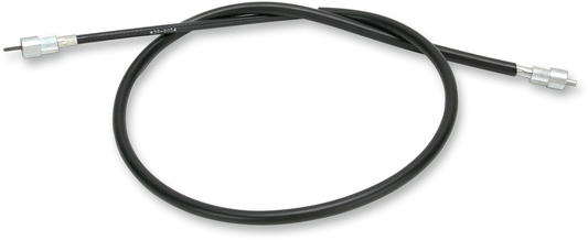 Parts Unlimited speedometer cable for EN450/500 motorcycles, part #54001-1113, shown coiled with connectors on a white background.