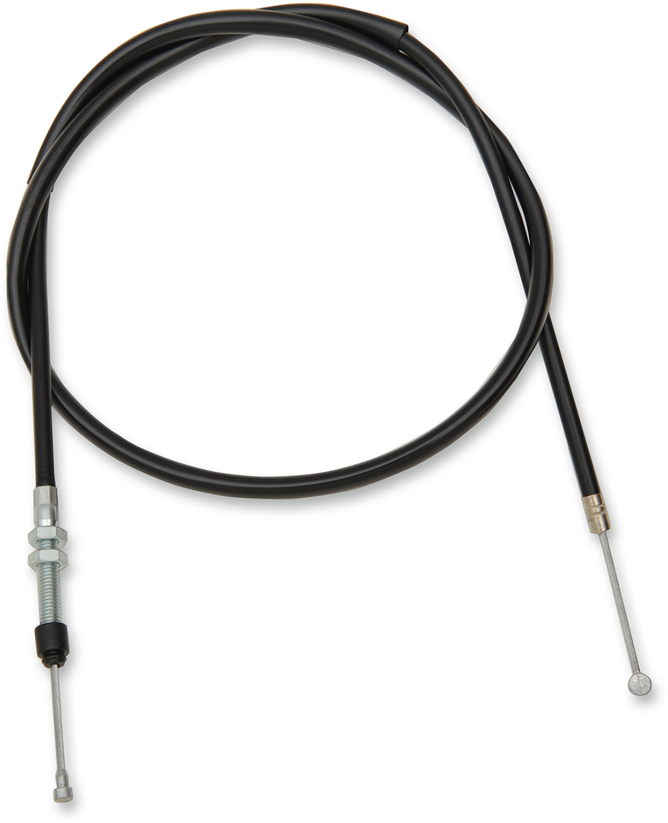 Parts Unlimited vinyl clutch cable for Yamaha 28-2501V motorcycle, featuring durable construction and black vinyl coating.